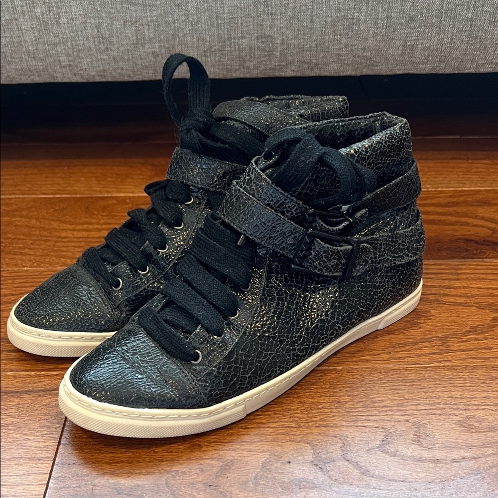 SCHUTZ Black High-Top Sneakers